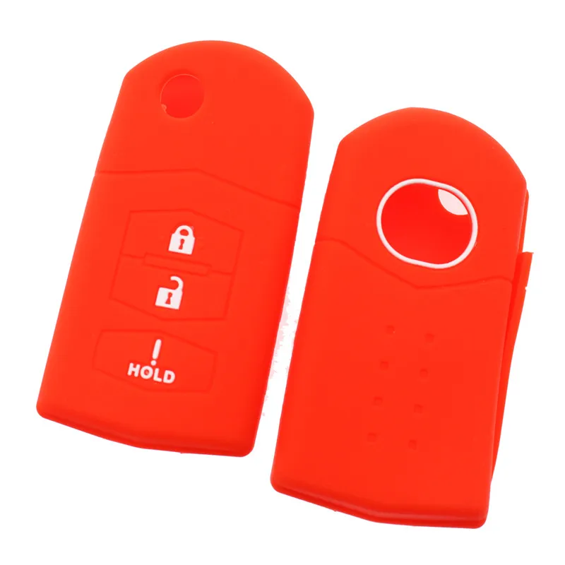 Silicone Keyless Entry Remote Control car key fob shell key case for mazda 3 buttons