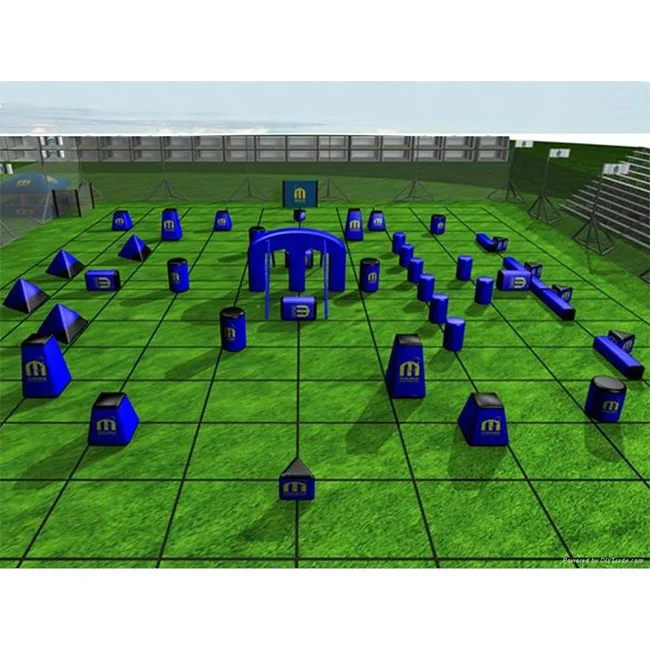 Hot sale cheap paintball bunker paintball obstacles game inflatable shooting paintball bunker