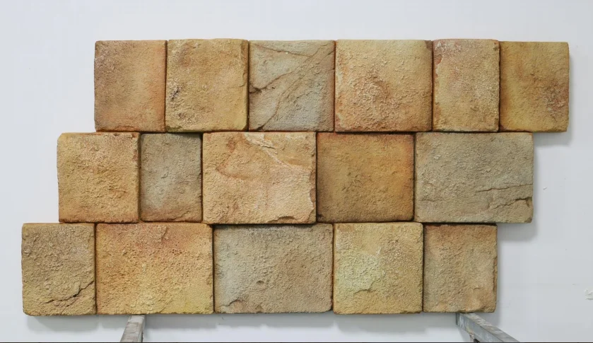 Modern Colorful 3d Outdoor Rock Stone Pu Panels