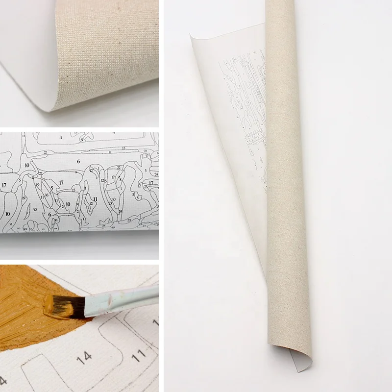 Custom Paint by Numbers Kit Seaside Garden View Painting by Numbers Art Oil Paintings