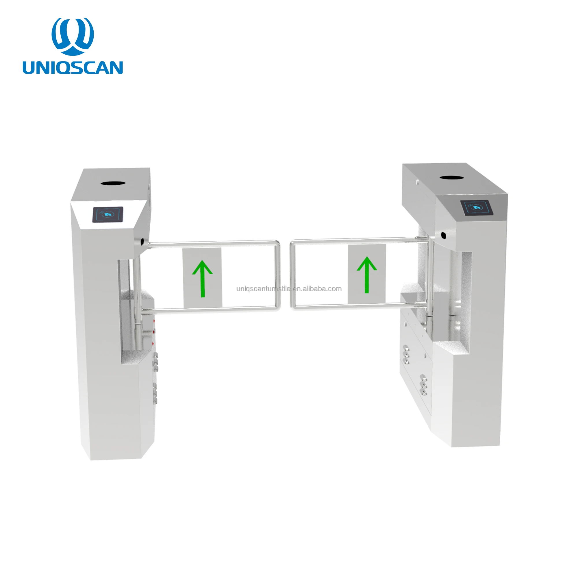 Speed Gate Entrance Automatic Security Barrier Slim Entrance Control Auto Electric Single Motor Access Rfid Card