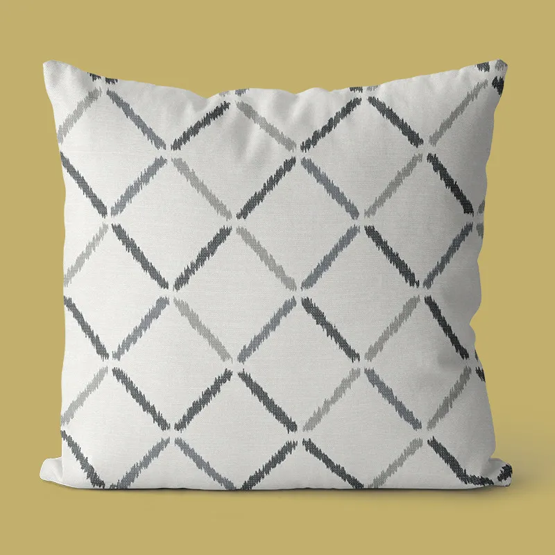 Hot sale new designs linen cushion cover fringe