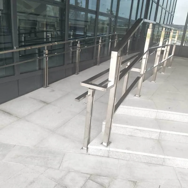 
YDX Custom Design Indoor Outdoor Terrace 304 Pipe Balustrade Stainless Steel balcony Tube Railing 