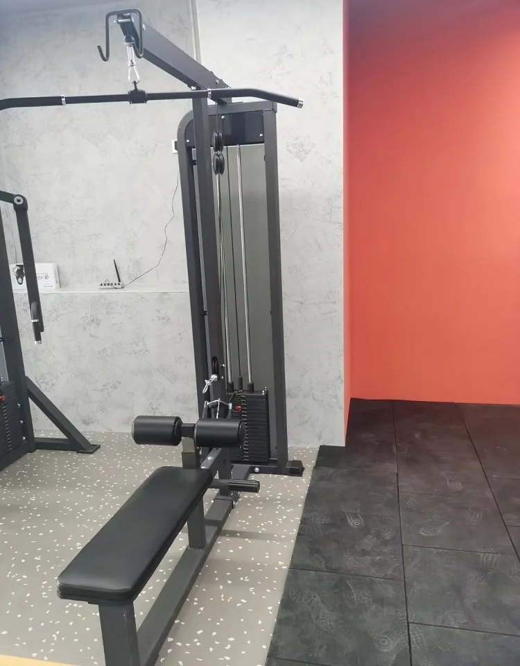 Dual Functional Machine Fitness Device Gym Equipment Pin Loaded Lat Pulldown/Low Row