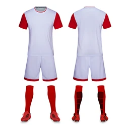 Wholesale Kids Soccer Uniforms Kit Children Cheap Soccer Team Jersey Uniforms Boys Football Soccer Training Uniforms