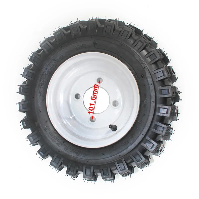 ATV  tubeless wheels 16x6.50-8 vacuum Tyre With 8 inch iron hub for snowplow Lawn Mower Farm Vehicle Tool Car Tire Parts