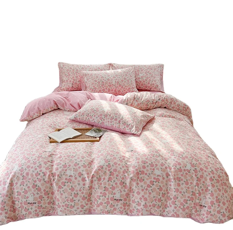 Organic Cotton Luxury Bed Room Comforter Microfiber Fabric Bedding Sets