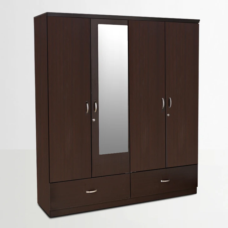 Factory custom cheap price large storage Pakistan wooden closet wardrobe with lock door design