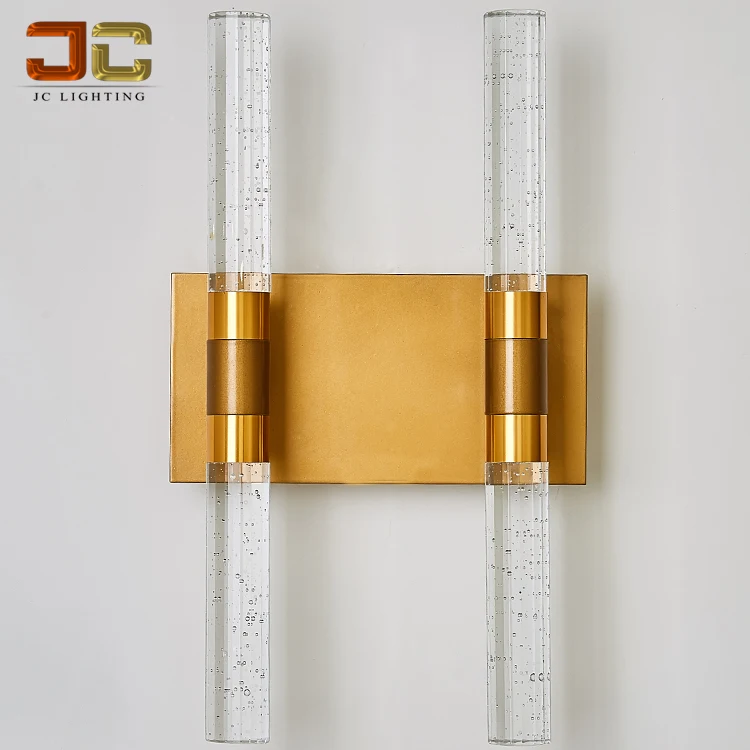 Modern wall lamp clear crystal sconce wall mounted light for corridor