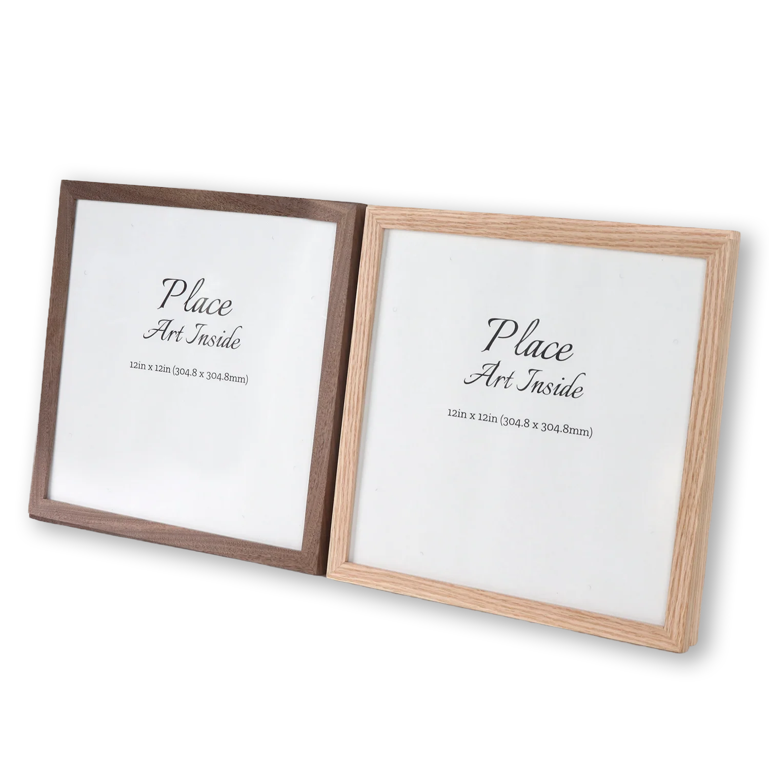 8x8 10x10 12x12  Square Photo frame Picture frame Modern Solid wood   with  White Mat  plexiglass Wall Hanging Decor Gifts