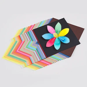 Custom Wholesale Bright Color Origami Paper A4 Size 80gsm Fluorescent Paper for Crafts & Arts
