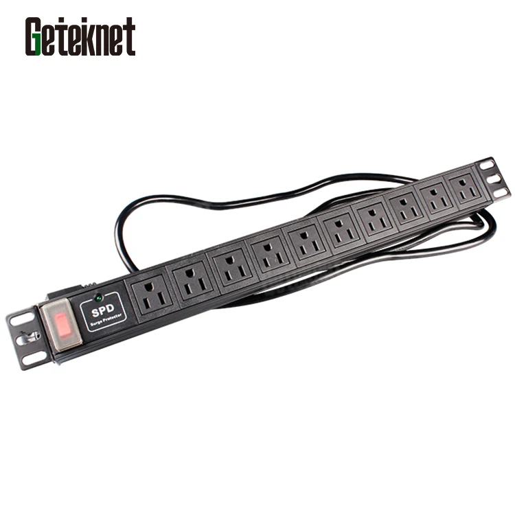 GETEKnet pdu spd uk pdu switch bypass 4 way universal type pdu with usb