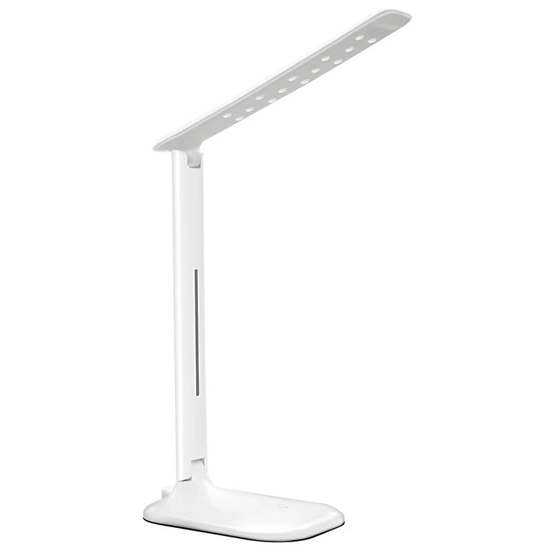 Plug-in Modern 7W LED Folding Touch Dimming Table Lamp Eye Protection Reading Desk Lamp Three Brightness Warm&Warm White Light
