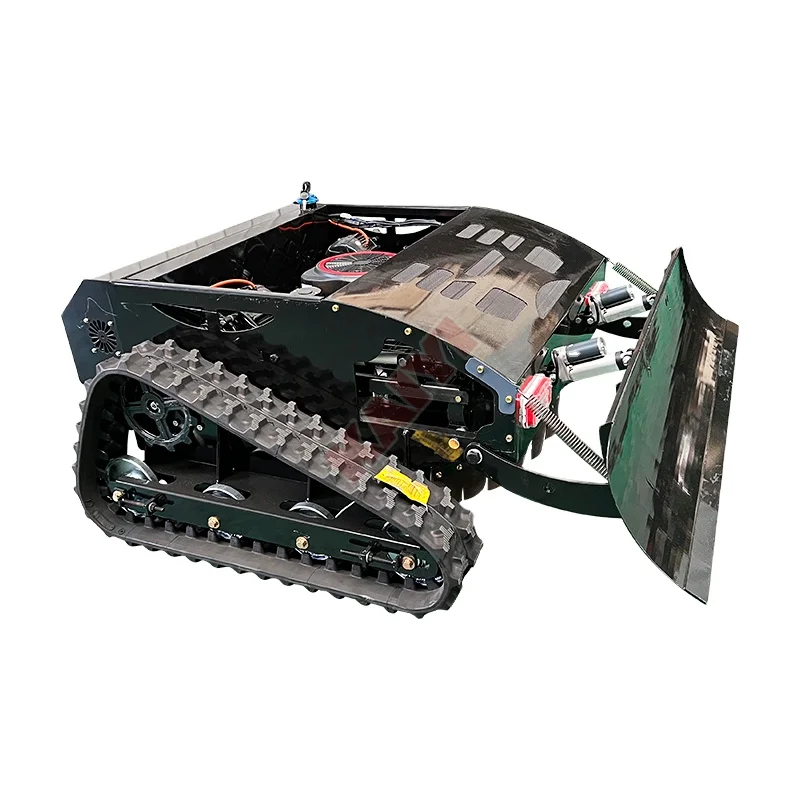 Remote Control Lawn Mower Grass Cutter with Multifunction Shovel Bulldozer for Orchard Garden Farm Working