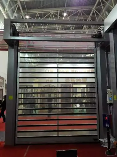 China High-Speed Insulated Electric Roll Door 2024 Aluminum Rail Track Heavy Duty Wind Resistance Industrial Door for Garages