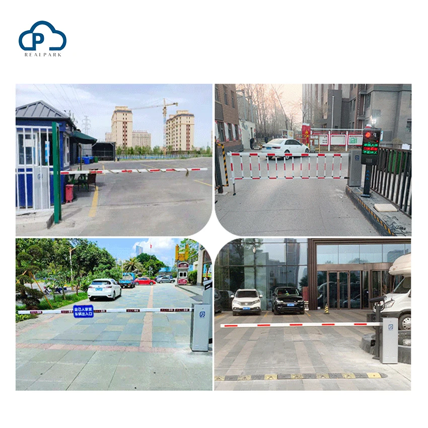Parking lot  Fully Automatic LPR Camera License Plate Recognition System Plastic Straight Boom Barrier Gate
