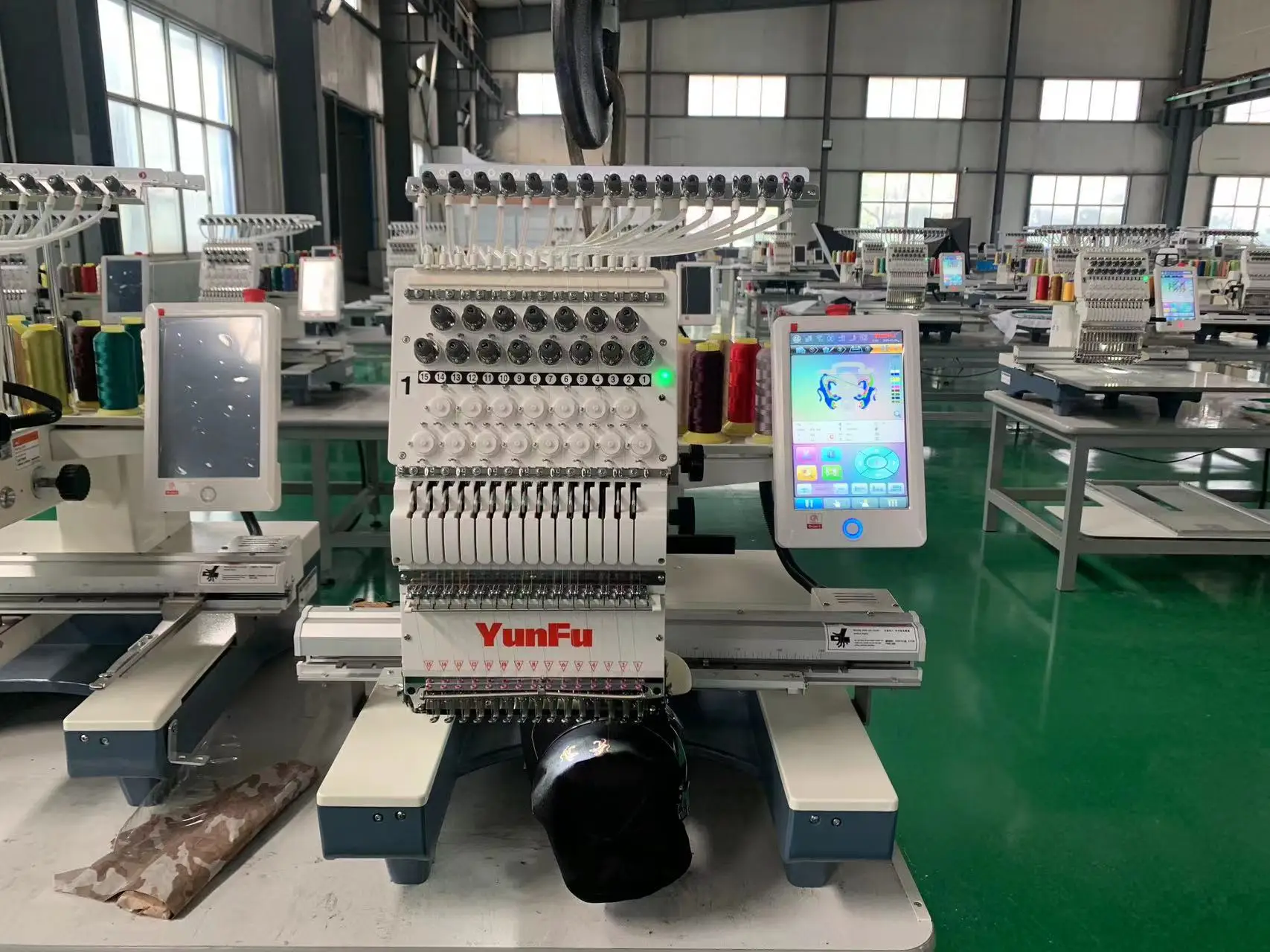 Tajima Household Single Head Embroidery Machine 1200RPM 350*500mm 12-15 Needles Dahao Computer A15 for Home Use