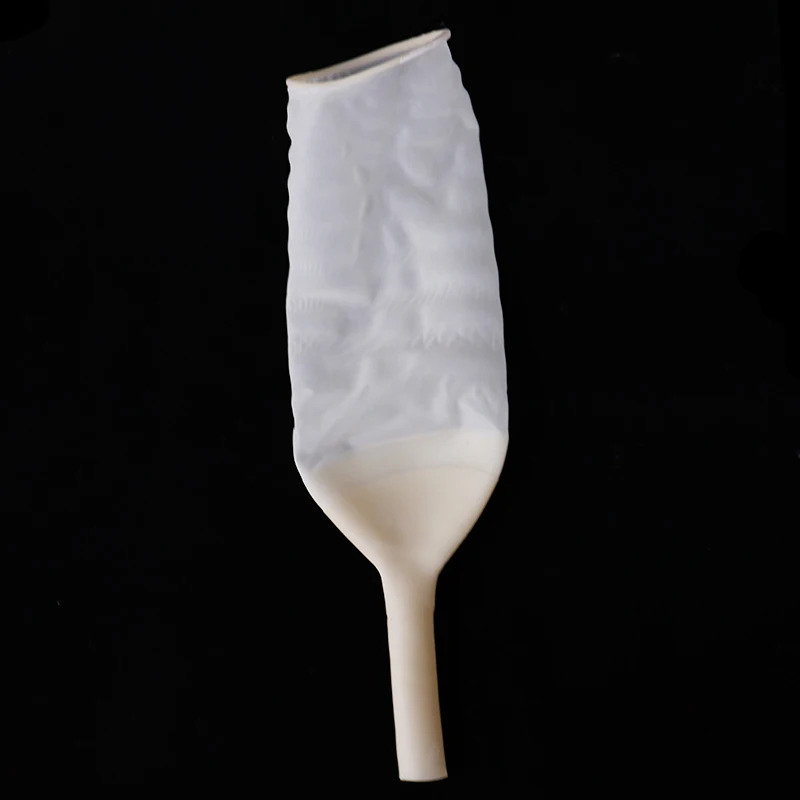 Thickened Urinal Collector for Men 1000ml Latex Sleeve Urine Container Rubber Urinal Bag Male External Catheter