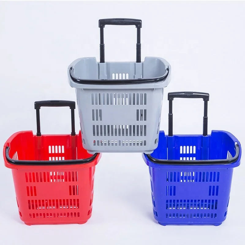 Dragonshelf Customized Colorful pp Small Size Carry Single-Handle Plastic Basket