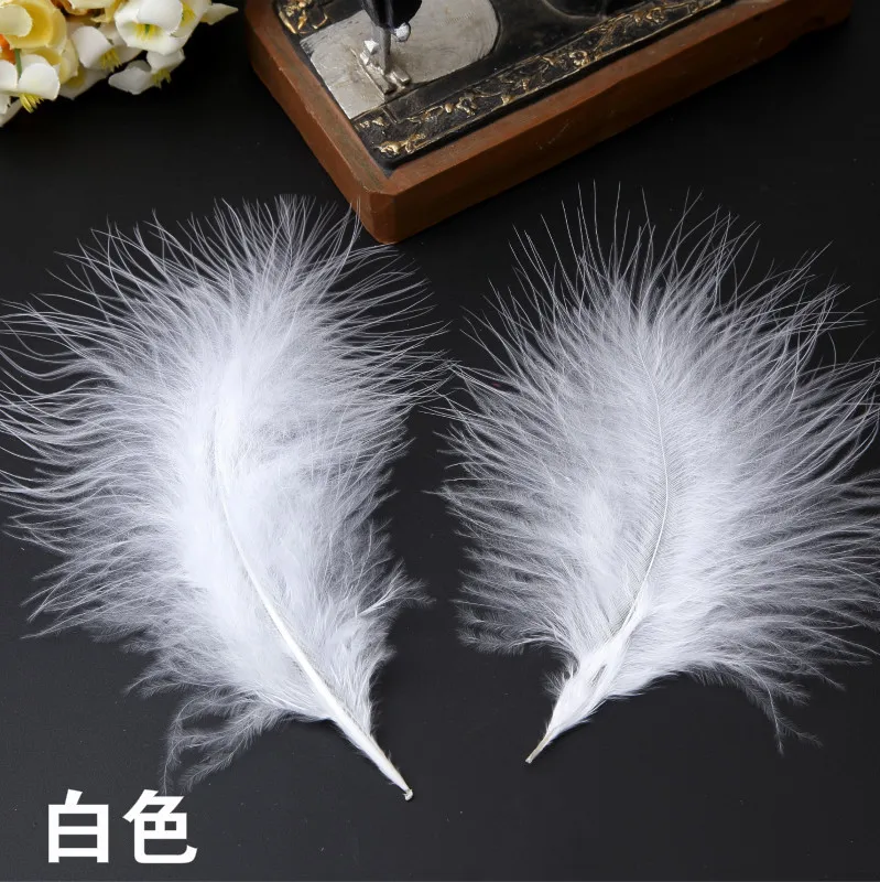 Colorful Fluffy  Turkey Feather For Jewelry Decoration DIY Dream catcher Marabou Plume Feathers