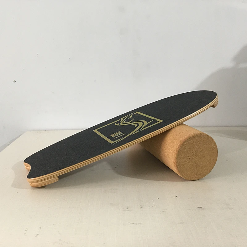 
Wooden balance board roller yoga roller cork roller 