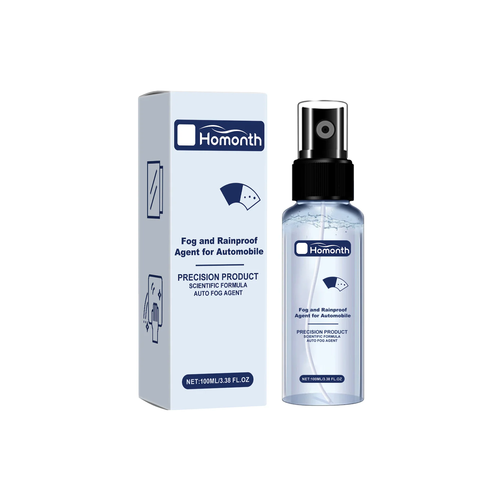 Anti fog and rainproof agent for automobile glass rain proof waterproof clean and anti fog spray for windows