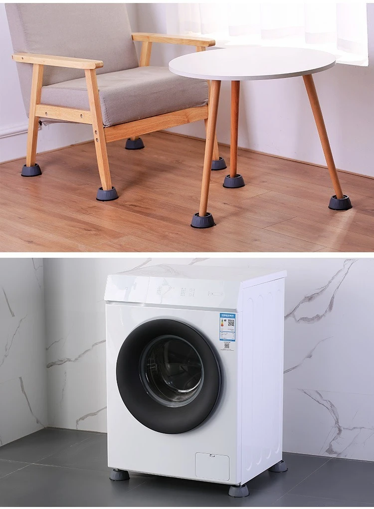 Epsilon 2021 New Arrival Washing Machine Foot Pads mute and stable Anti Vibration Pads Household accessories For Dryer Refrigerator Mat
