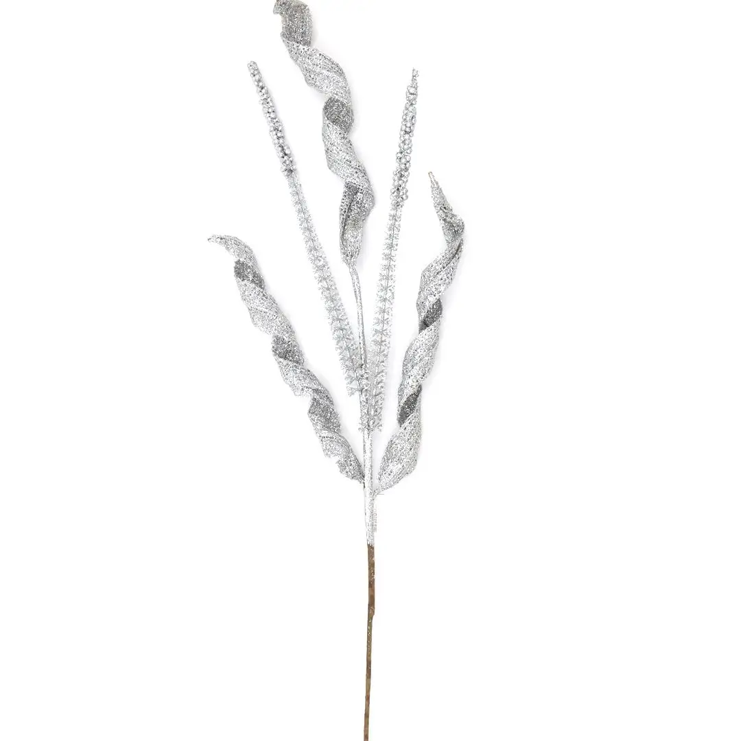 Glittered Decorative Tree Branches for Christmas Artificial Curly Stems 2024 Bulk Buy Articulos de Navidad