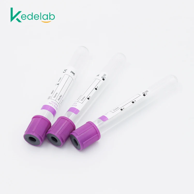Chinese manufactory vacuum blood collection tube purple EDTA K2/K3