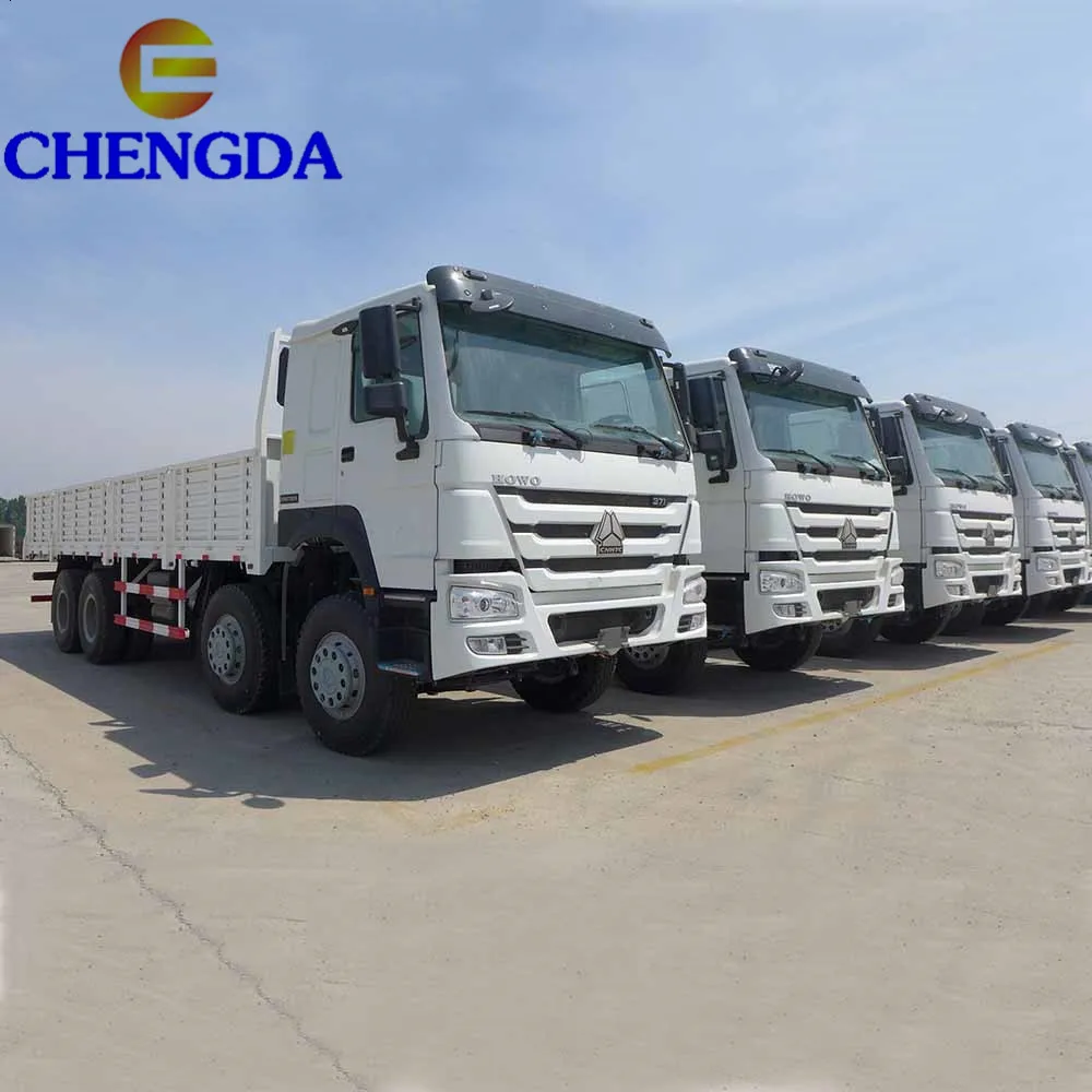 Used HOWO Shacman 50t 12 Wheels 8x4 Cargo Truck for Sale