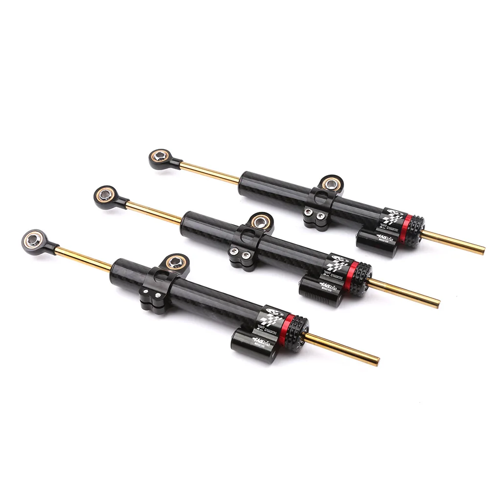 345mm plus long paragraph Carbon fiber adjustable Motorcycle Damper Steering Stabilize Safety Control For Yamaha kawasaki Honda