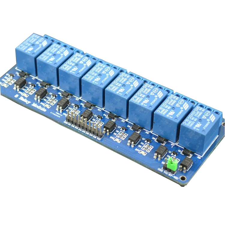 12/24V 8 канальный релейный модуль (со световым муфта)