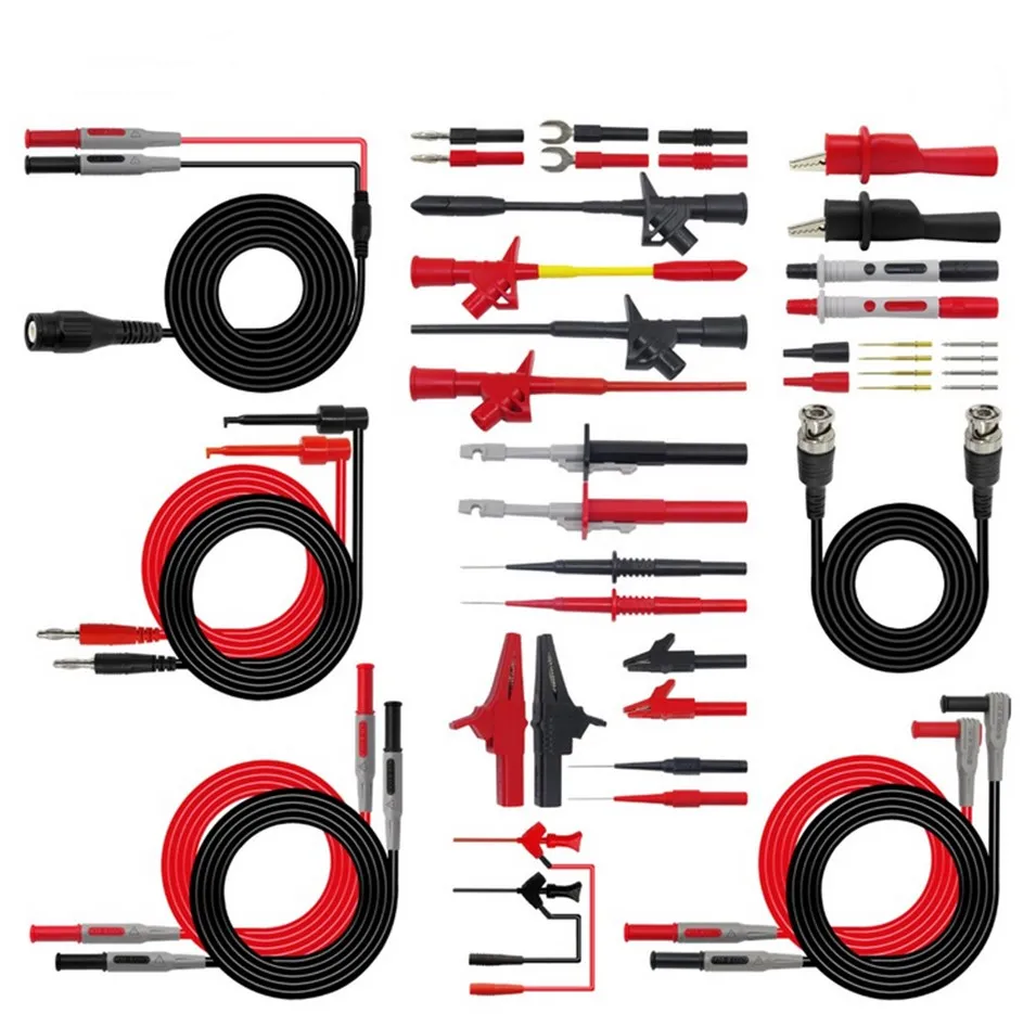 18 in 1 Pluggable Multimeter probe test leads kit automotive probe set IC Test hook BNC-Test cable