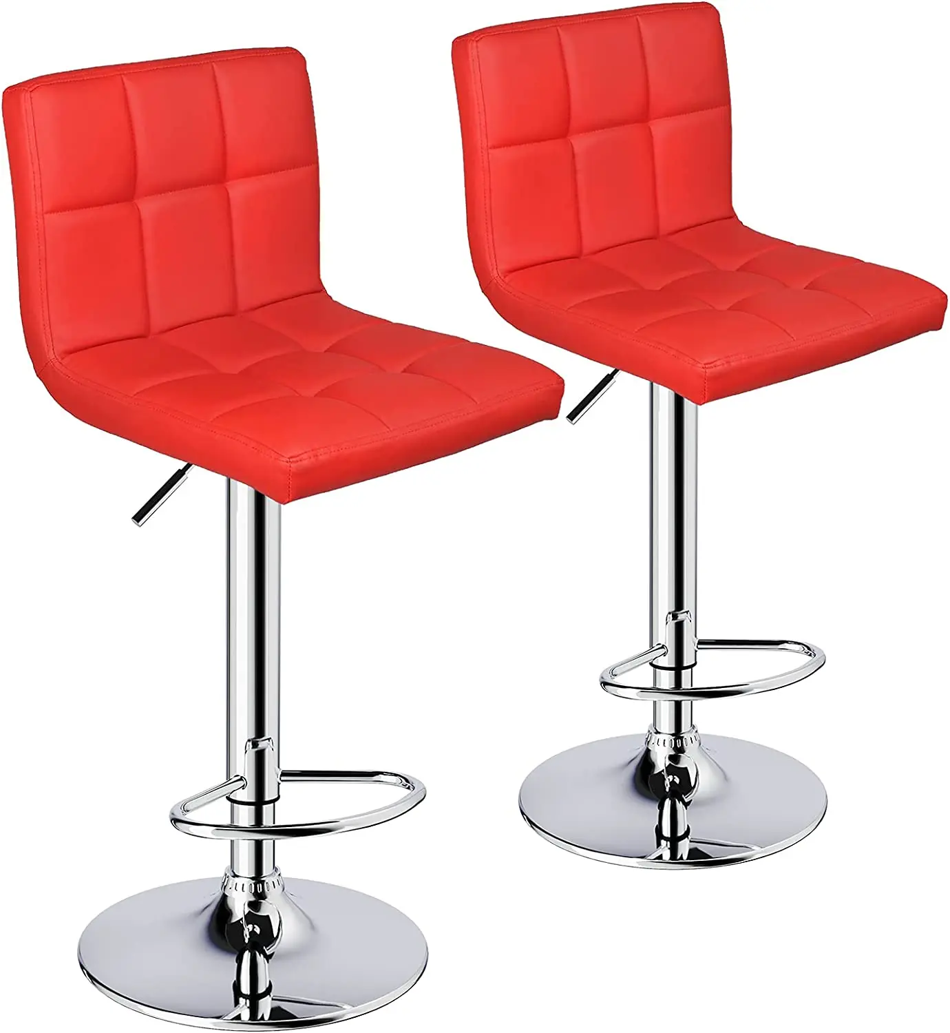 Регулируемое поворотное кожаное кресло с высокой спинкой для ресторана и бара в нордическом стиле