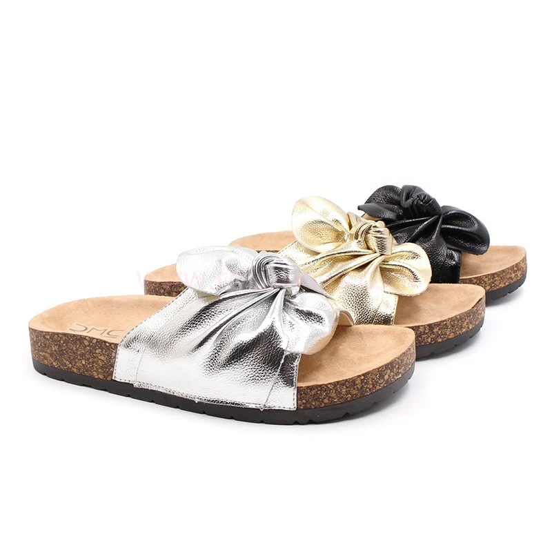 Factory Bow Tie Sandals for Women High Quality  Bowknot Slide Sandal Slip Summer Slippers Ladies Shoes