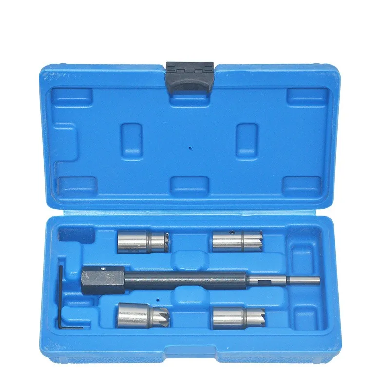 Automobile Diesel Fuel Injector Seat Cleaning Kit 5 Pieces Durable and Wear-Resistant Hand Tools Auto Repair Tools