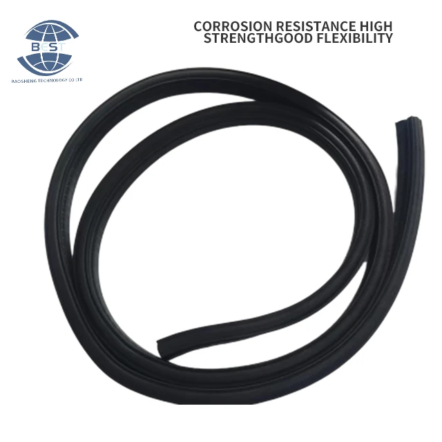 Support non-standard custom embedded steel bar temperature resistant rubber sealing strip for car window sealing