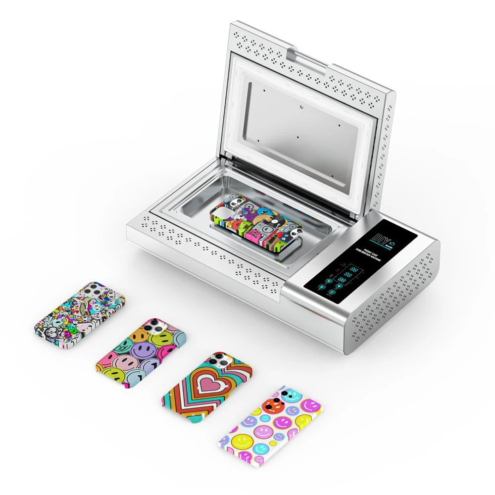 3D Sublimation Mobile Phone Case Printer Cell Cover Custom Personalized Making Mini Vacuum Heat Transfer Printing Machine