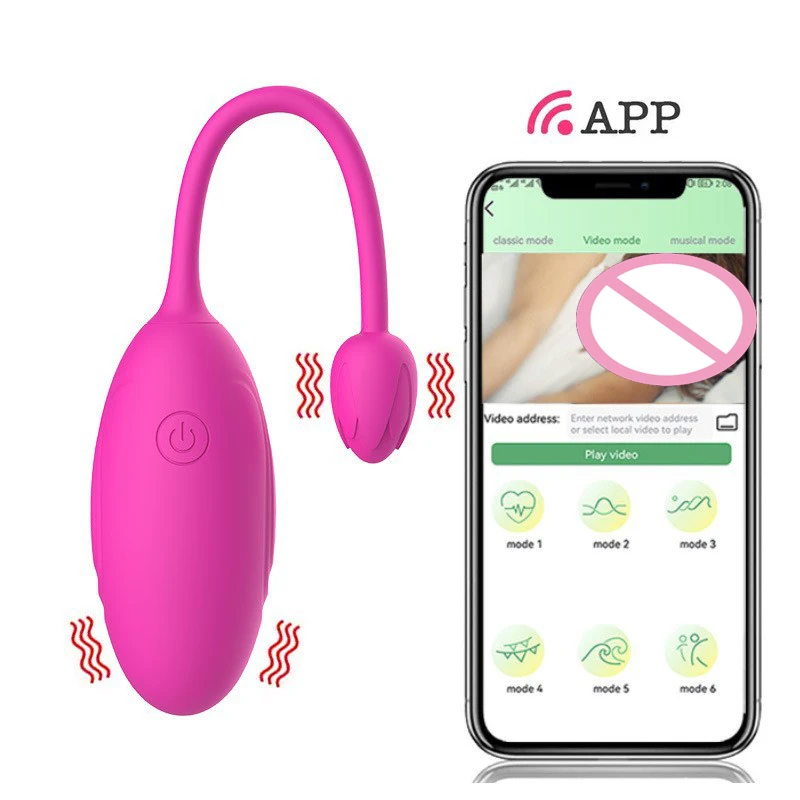 App Remote Controlled Vibrating Egg Wireless Ben Wa Balls Exercise Jump Egg vibrators For Women
