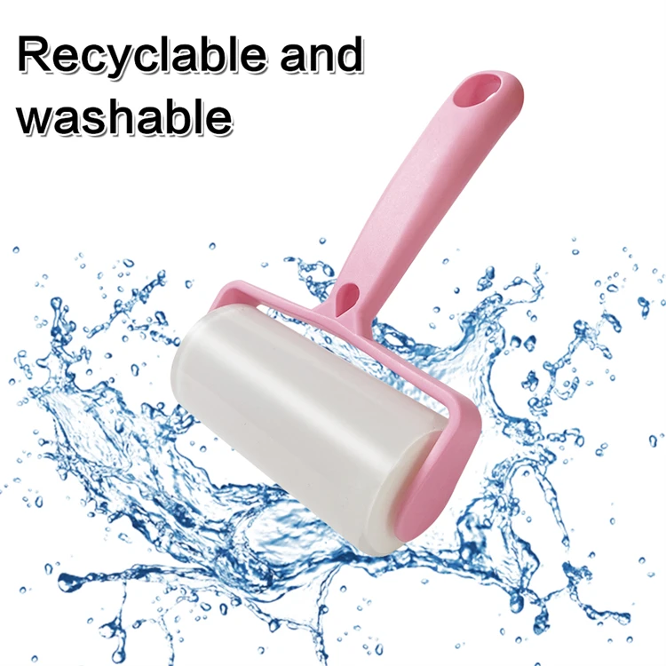 Reusable Silicone Pets Gel Lint Roller Washable Animal Hair Dust Remover Sticky Roller For All Types Of Cloths