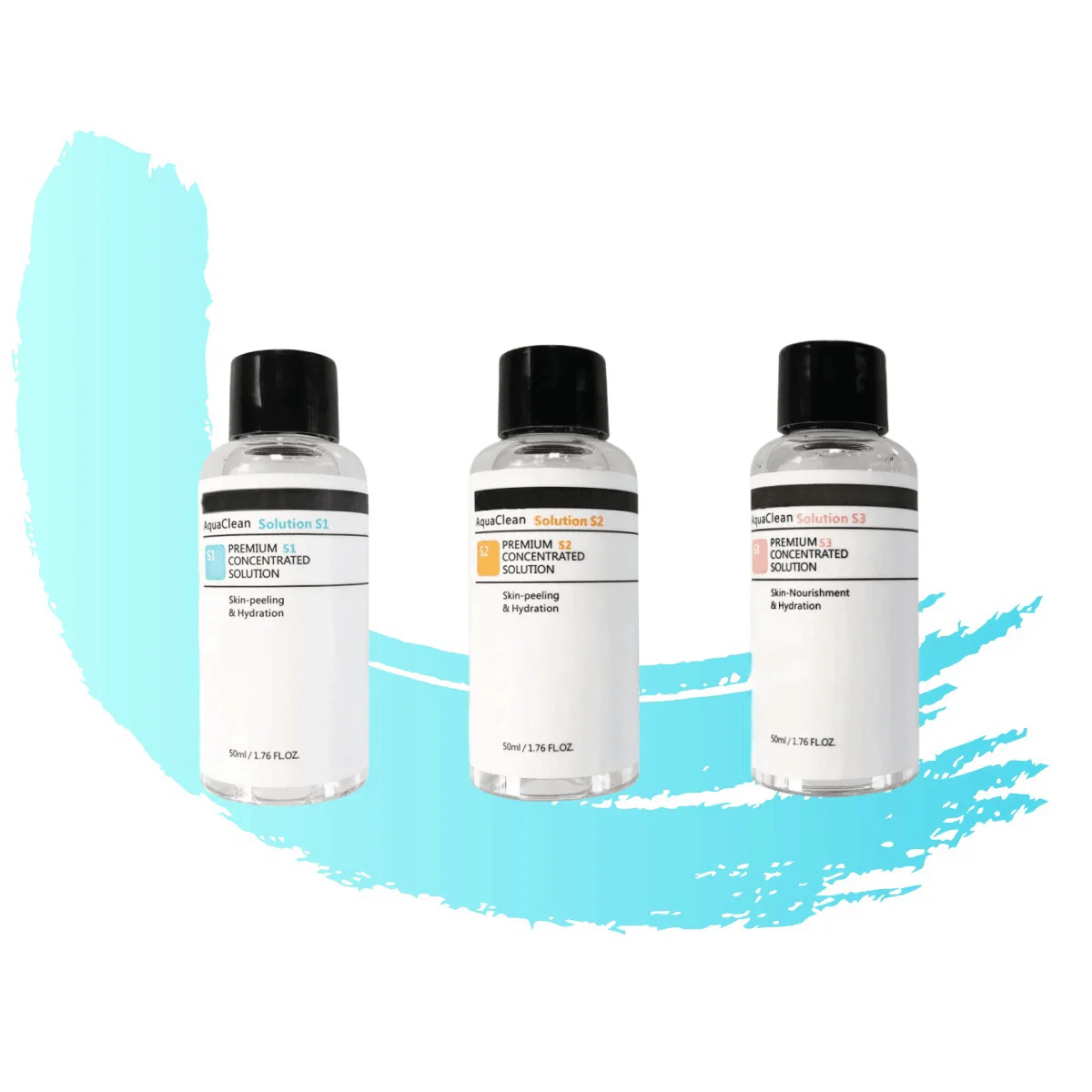 Aqua Clean Peeling Facial Solution S1 S2 S3 Serum Essence For Hydra Dermabrasion Skin Care Beauty Blackhead Wrinkle Removal