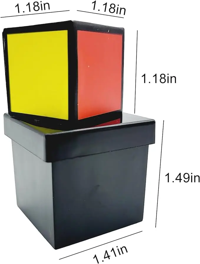 Eye Perspective Dice Box Color Vision Magic Tricks Distinguish Color Through Sound Close up Street Magic Props Mentalism Cube