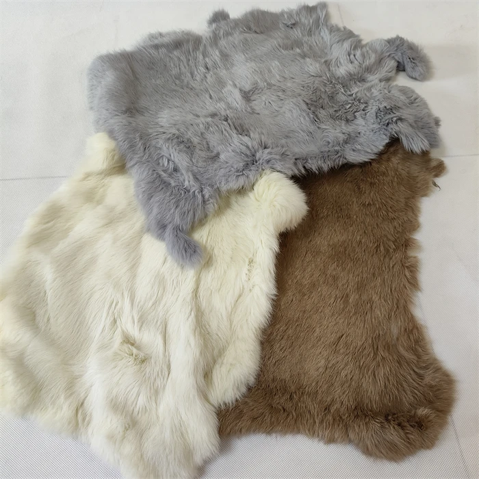 100% Real Rex Skin Rabbit Pelt Plate Fur Wholesale In Cheap Price