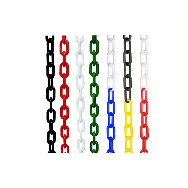 PE Material Traffic Safety Road Warning 6mm Plastic Barrier Chain