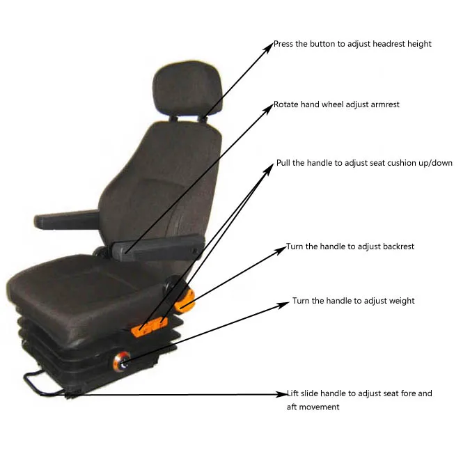 Mechanical Suspension Scania Truck Driver Seat From China Factory