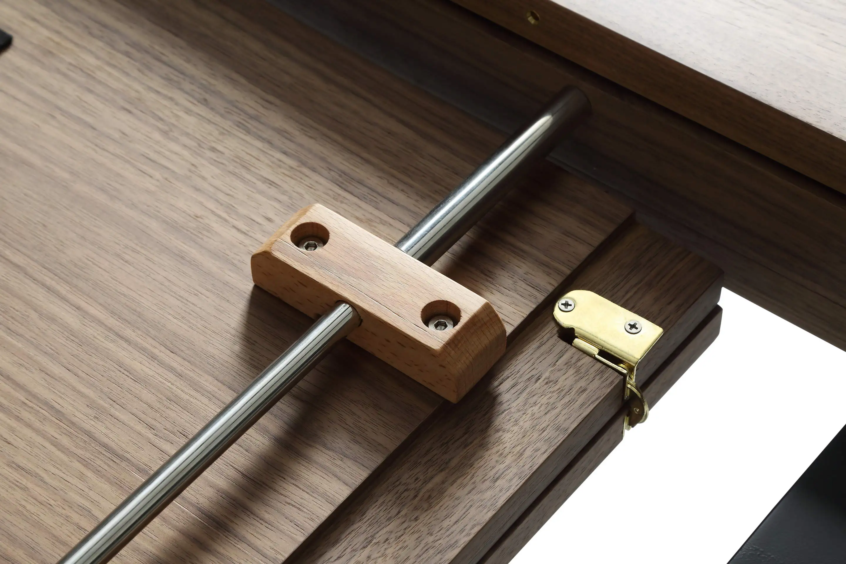 Modern style creative dining room furniture walnut wooden extension dining table