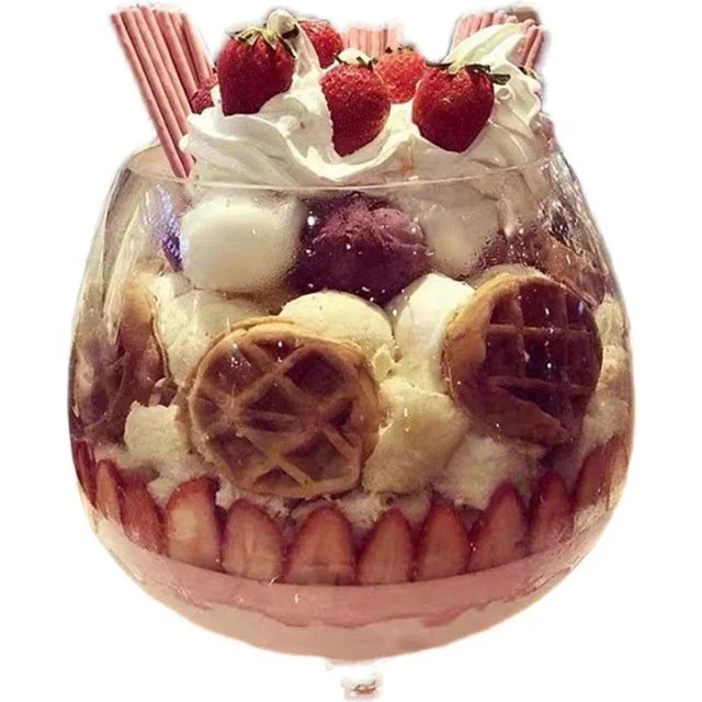 High Capacity Giant Wine Goblet Simple Style Beer Mugs Large Bar Wine Tumbler Glass