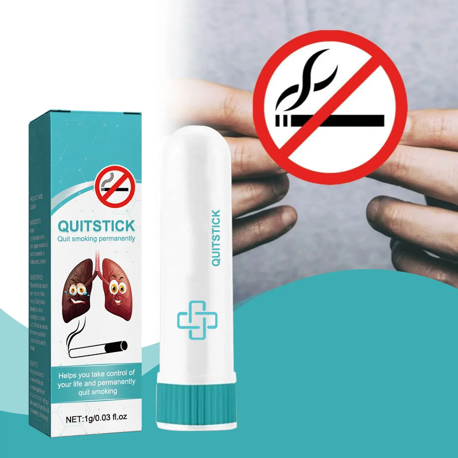 hot sale quit smoking stick products relieve congestion nose clean body care nasal inhaler stick