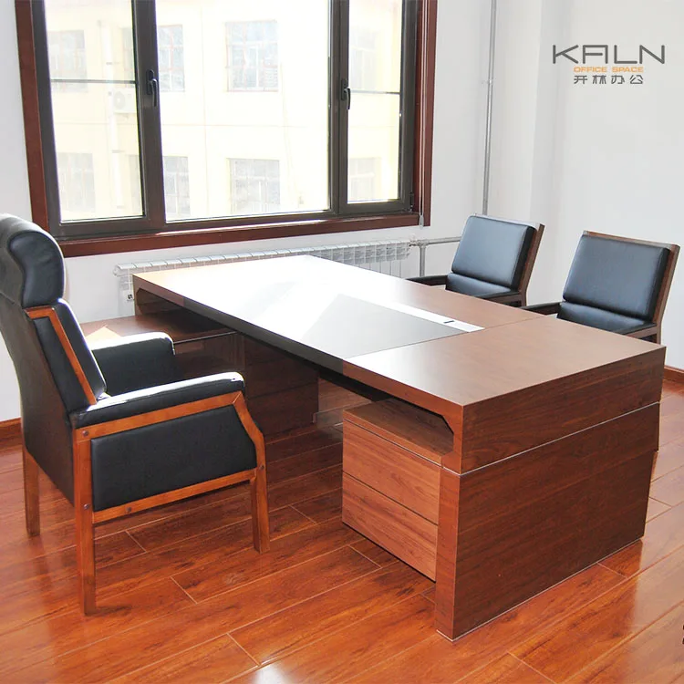 Modern Design Pvc Edge Banded Mdflam Table Executive Office Furniture Manager Desk Coffee Table