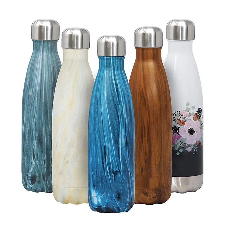 350ml 750ml Stainless Steel Vacuum Insulated Water Bottle Leak-proof Double Walled Cola Shape Bottle Flask Mug